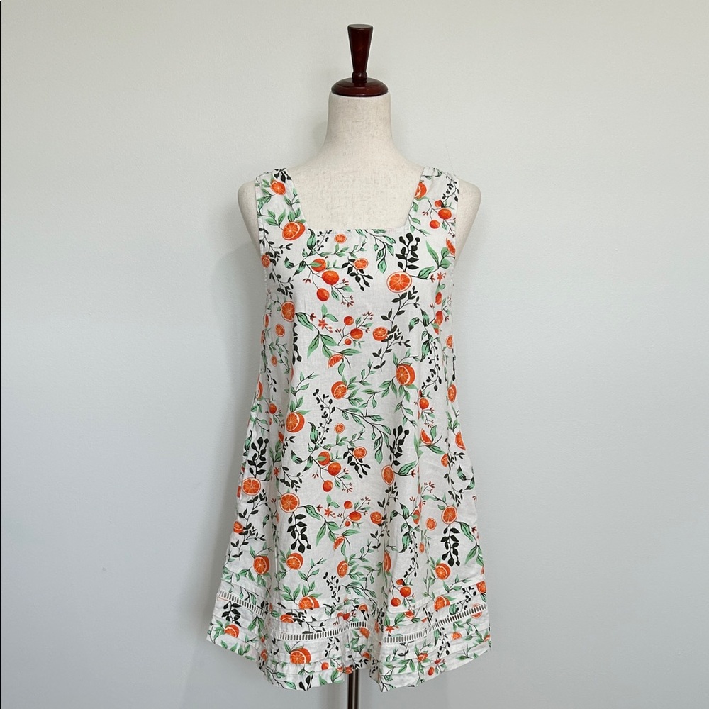 Joie Citrus‎ Print Linen Blend Mini Dress Size XS